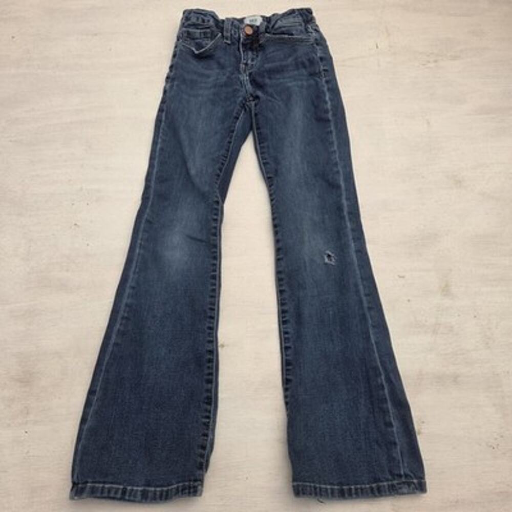 BKE Jeans Boys 12 Blue Bootcut Kids Youth Buckle Jake Pants Dark Wash Denim